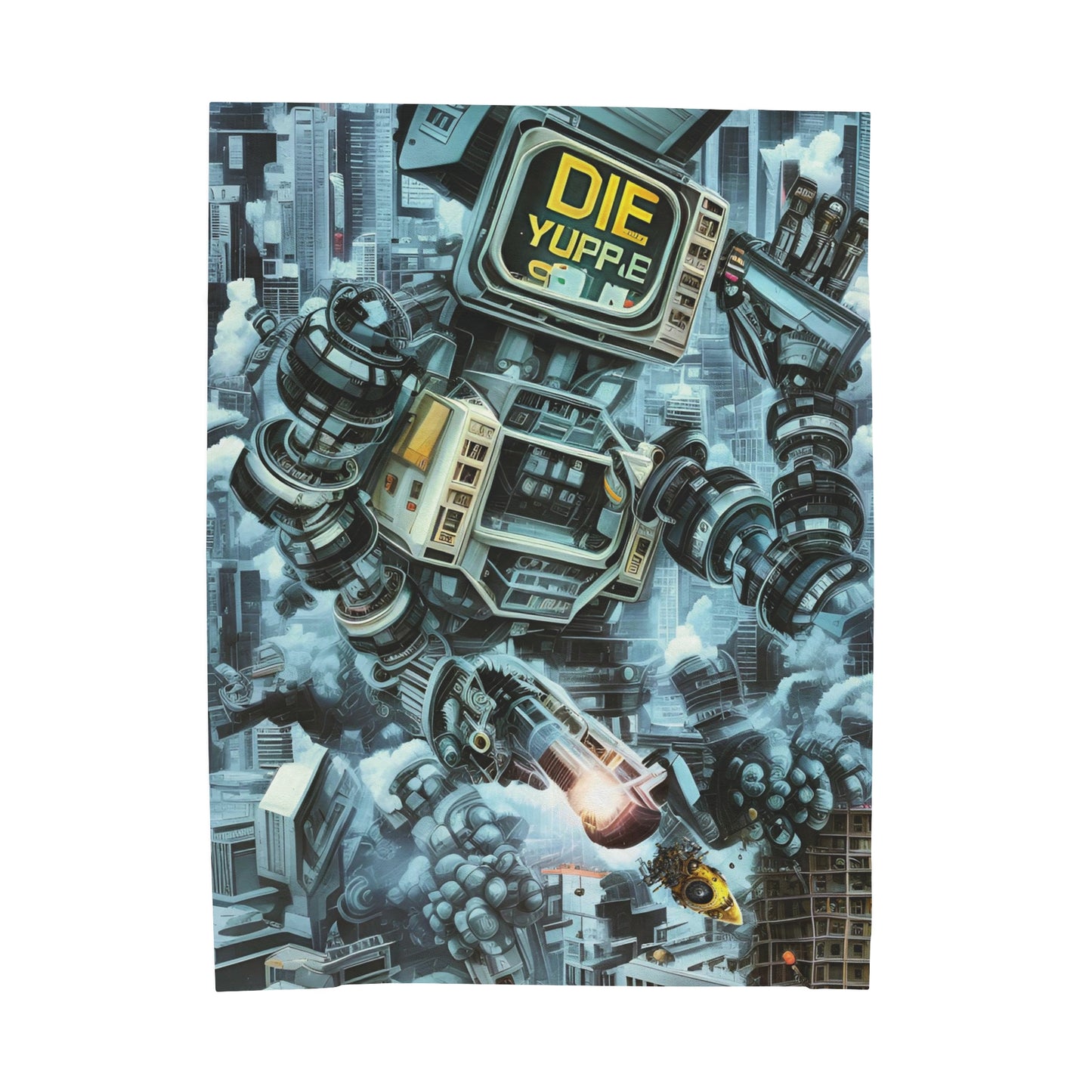 60' x 80' Robot Rampage Tapestry